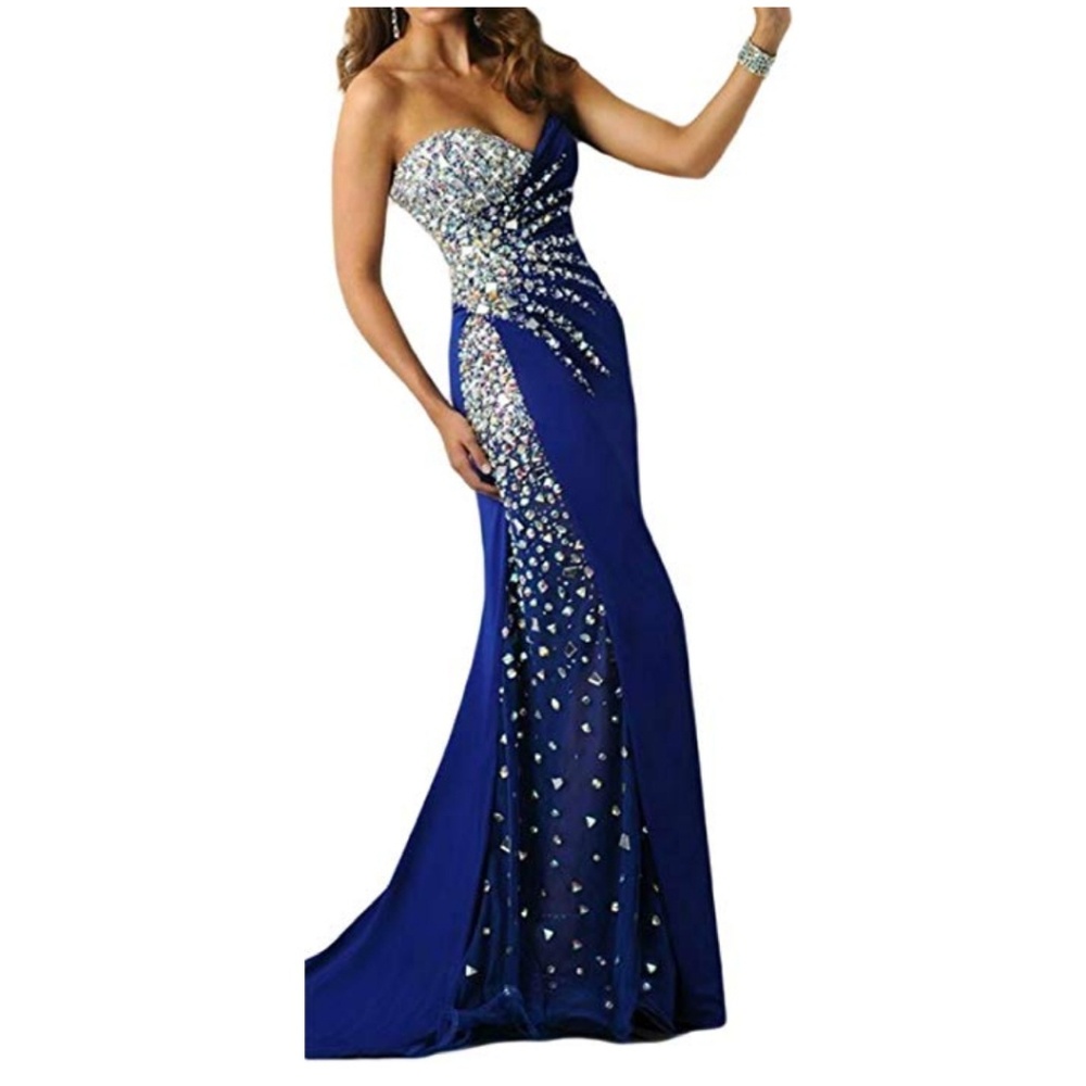 Women's Rhinestones Sweetheart Long Illusion Merma